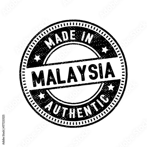 made in malaysia authentic rubber stamp icon