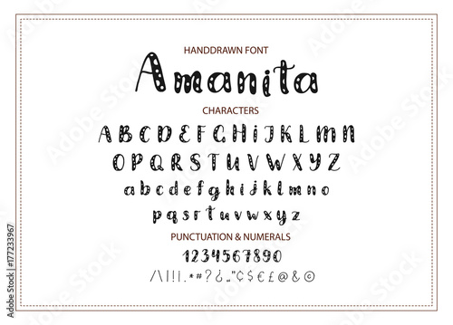 Handdrawn Vector Script font.   Display style cartoon typeface. 
