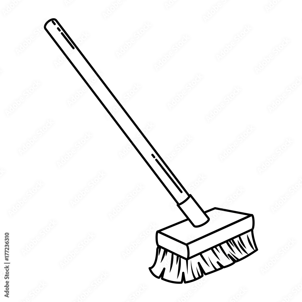 brush clean isolated icon brush clean isolated icon