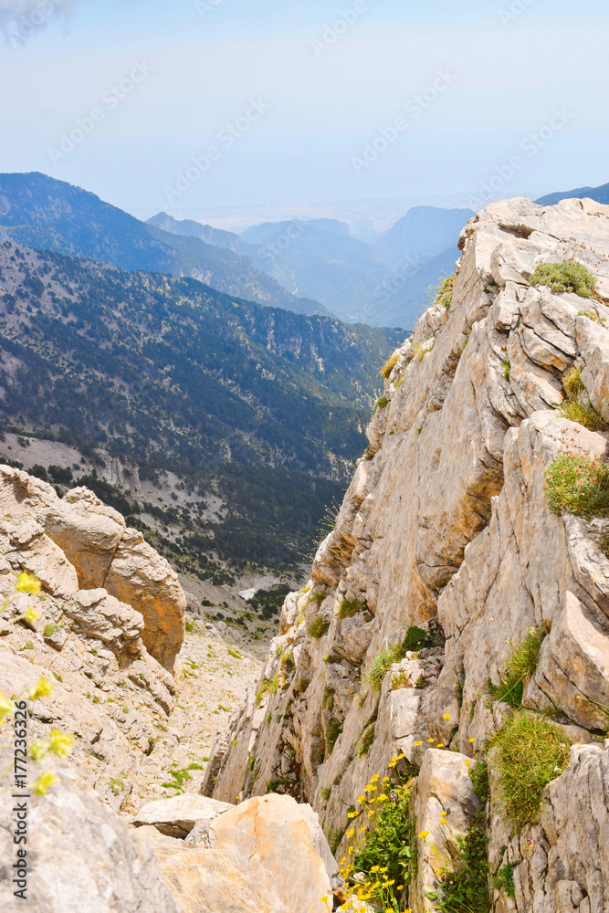 Naklejka premium Olympus mountain range.