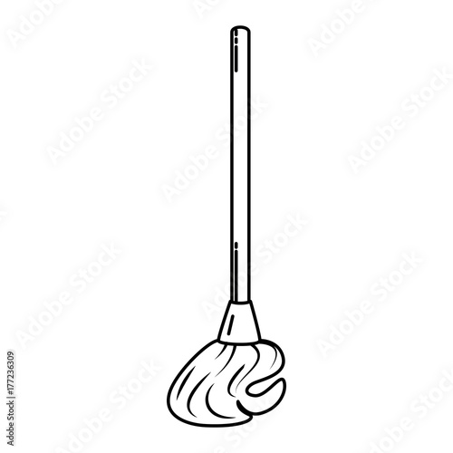 mop clean isolated icon