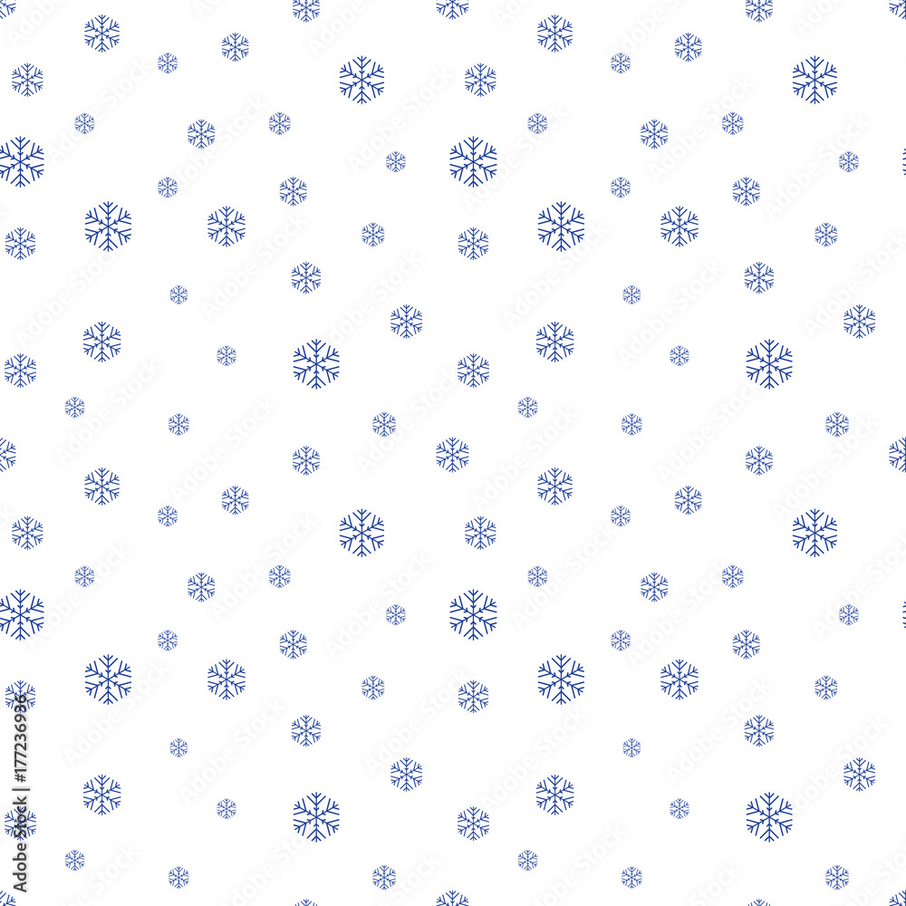 Seamless winter background with snowflakes Seamless winter background with snowflakes