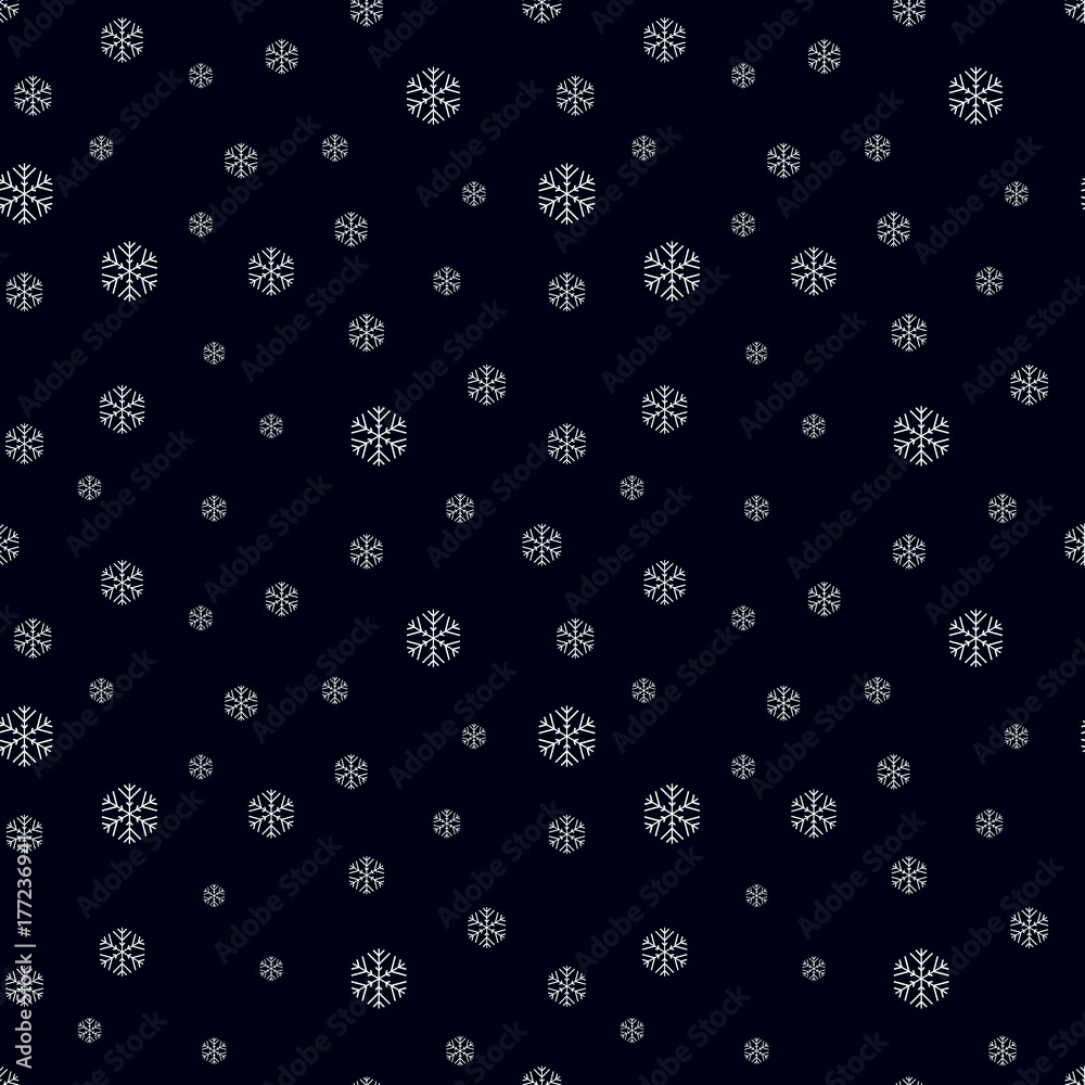 Seamless winter background with snowflakes Seamless winter background with snowflakes