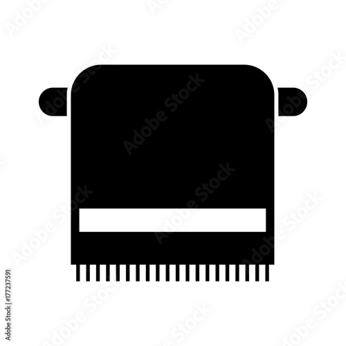 bathroom towel on the rack cotton hygiene