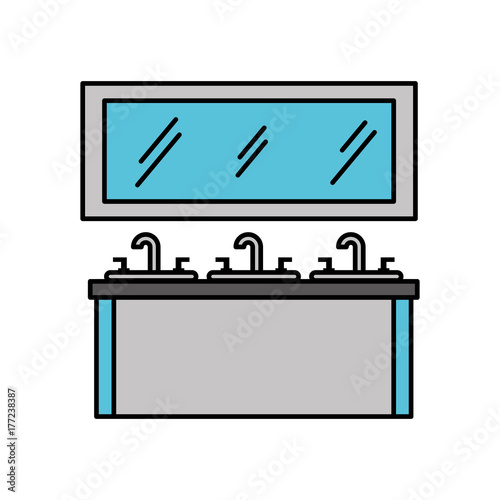 bathroom interior with sink vanity cabinet furniture drawers