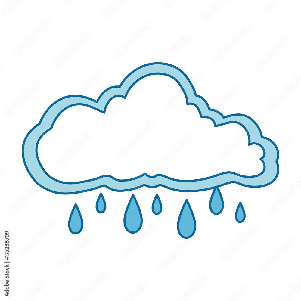 cloud sky rainy icon