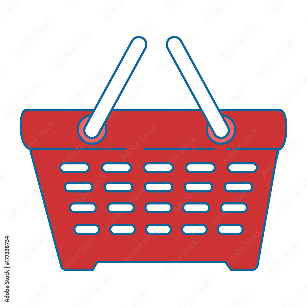 shopping basket isolated icon shopping basket isolated icon