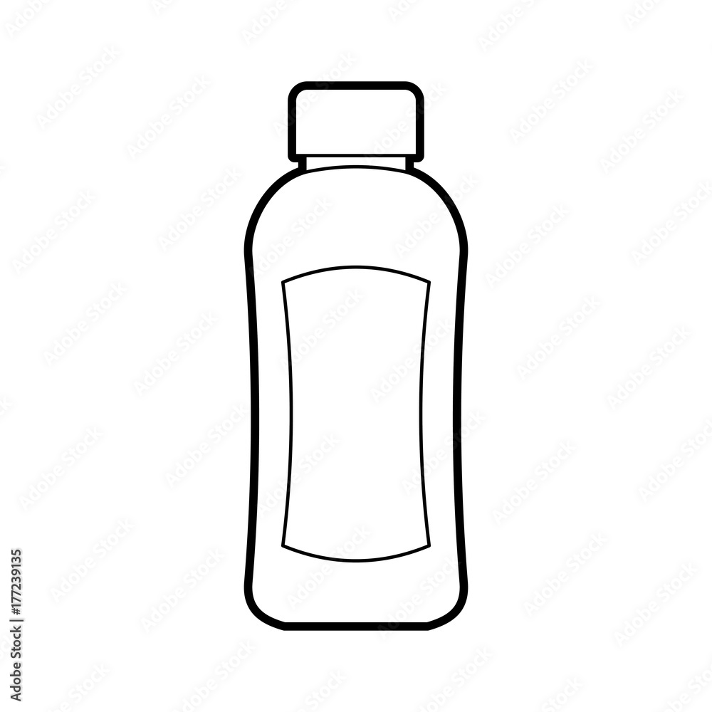 shampoo plastic bottle lotion or shower gel template design