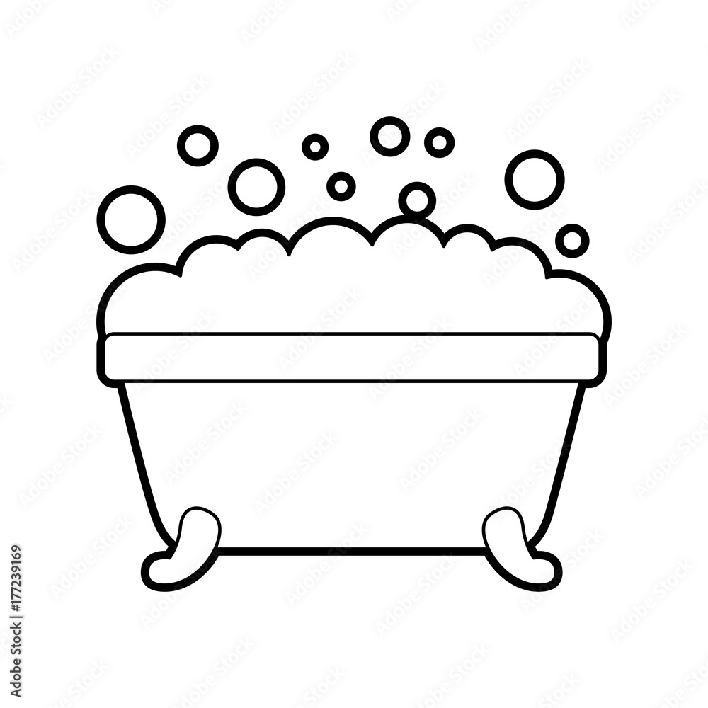 bathtub foam bubbles clean hygiene interior ceramic icon bathtub foam bubbles clean hygiene interior ceramic icon