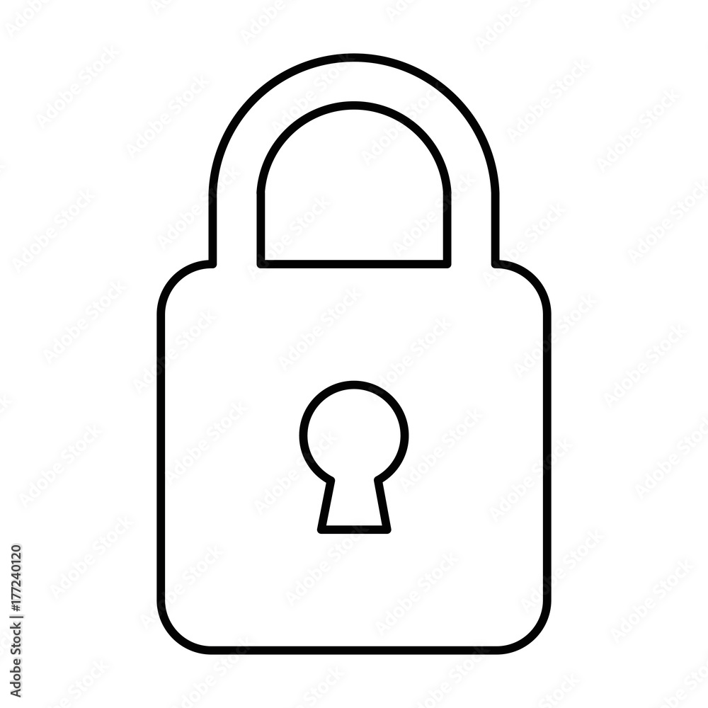 safe padlock isolated icon safe padlock isolated icon
