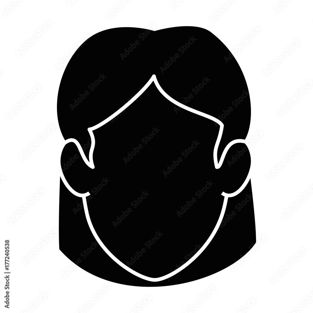 beautiful woman head avatar character beautiful woman head avatar character