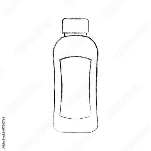 shampoo plastic bottle lotion or shower gel template design vector illustration