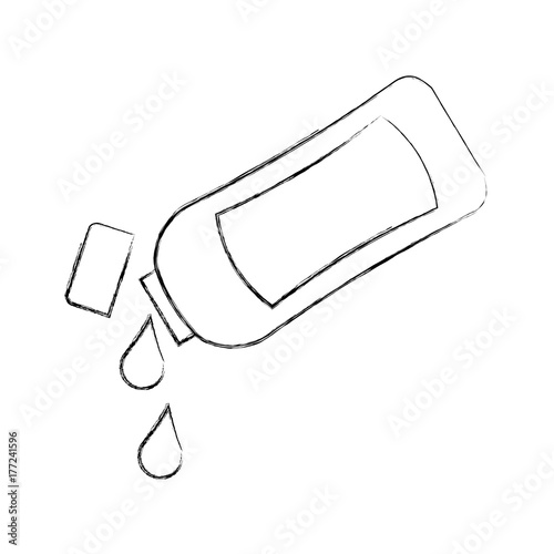 shampoo plastic bottle lotion or shower gel template design vector illustration