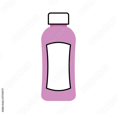 shampoo plastic bottle lotion or shower gel template design vector illustration