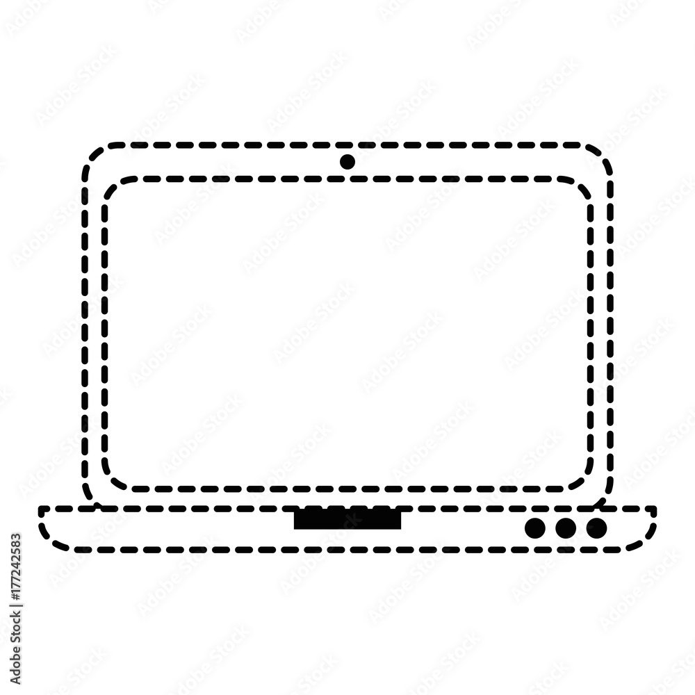 laptop computer isolated icon