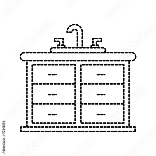 bathroom interior with sink vanity cabinet furniture