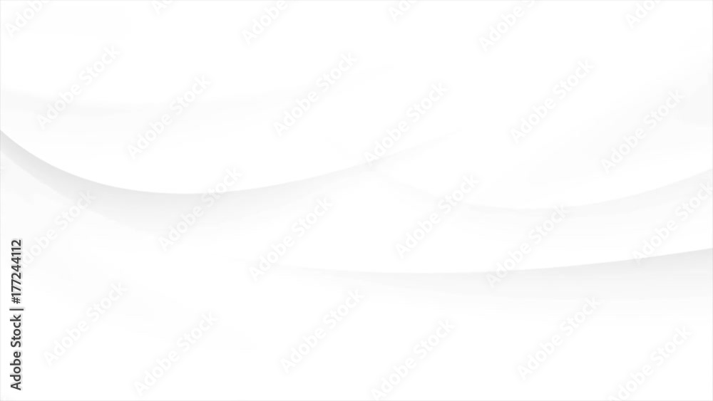 White abstract flowing waves motion graphic design. Video animation Ultra HD 4K 3840x2160