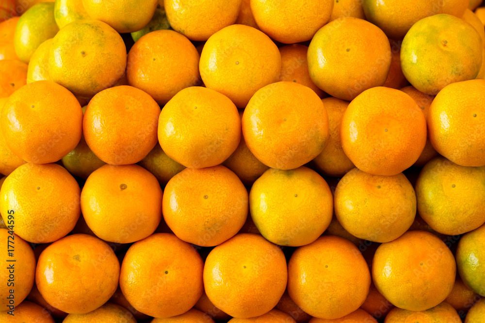 Fresh tangerines background