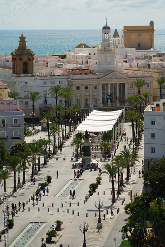 Cadiz, Spain: Plaza de San Juan de Dios, town hall photo