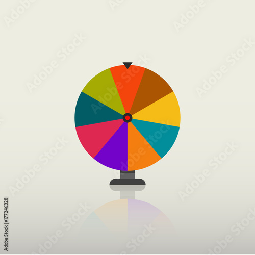 fortune wheel vector icon