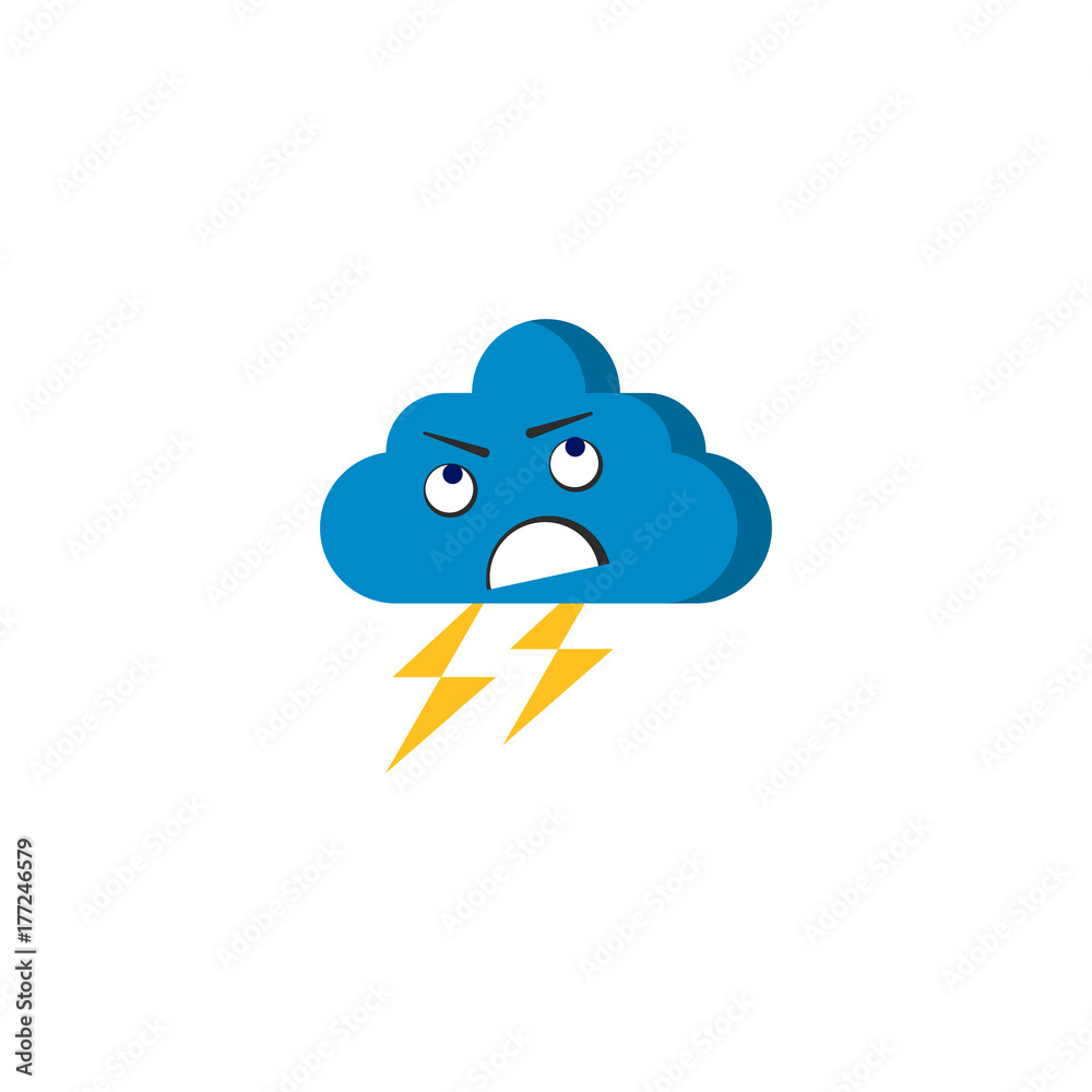 cartoon angry cloud vector cartoon angry cloud vector