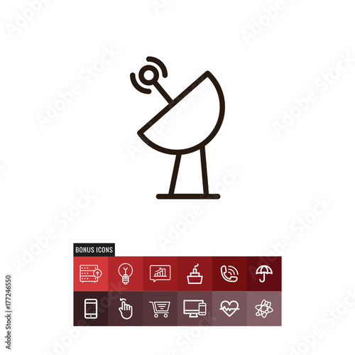 Satellite dish icon