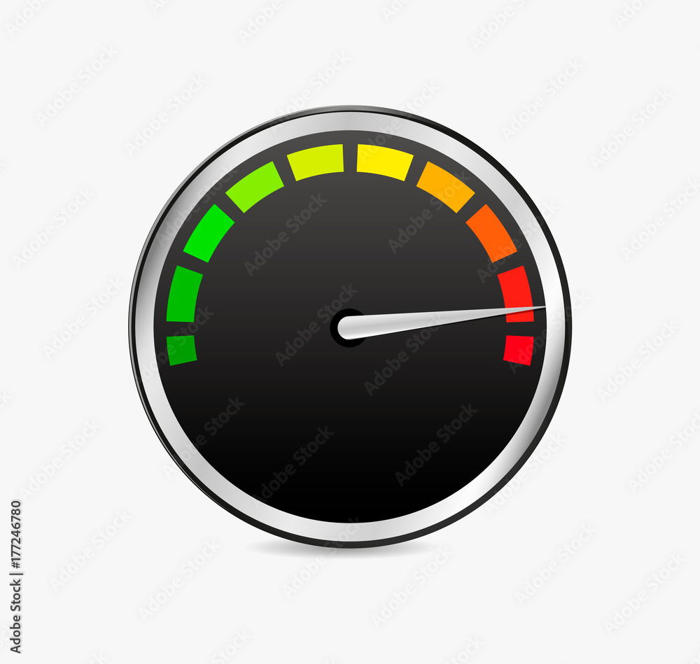 speedometer vector icon speedometer vector icon
