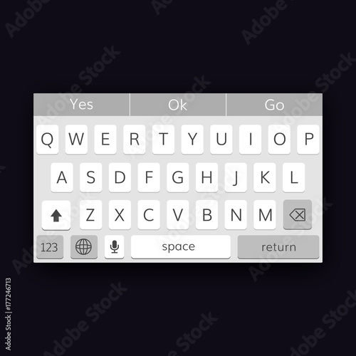mobile qwerty keypad