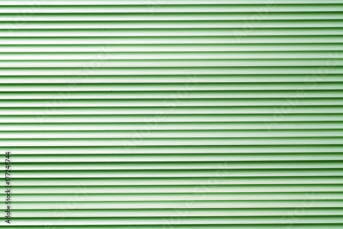 Green color metal warehouse wall pattern.