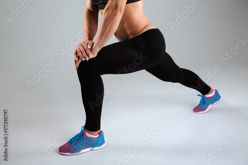 Cropped image of a female athlete in sportswear