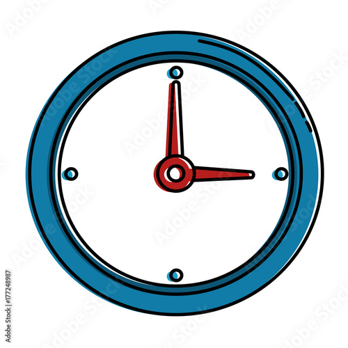 Free Download time clock isolated icon - GFXLoad