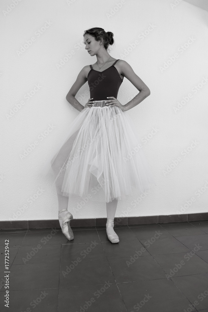 Fototapeta premium Ballet dancer .. Ballerina in practice