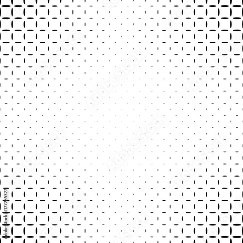 Monochromatic abstract ellipse pattern background - black and white geometric halftone vector design