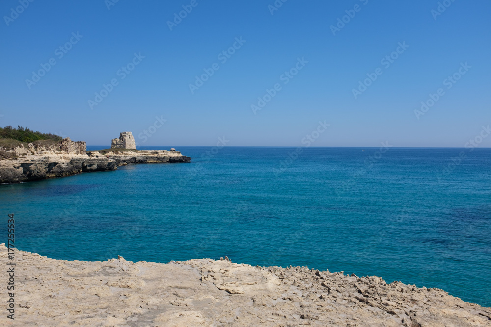 Apulian coastline in a summer day. Italy