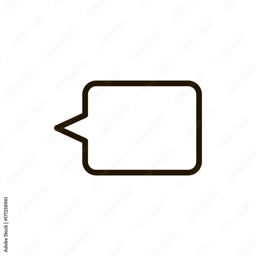 Naklejka premium Flat line icon