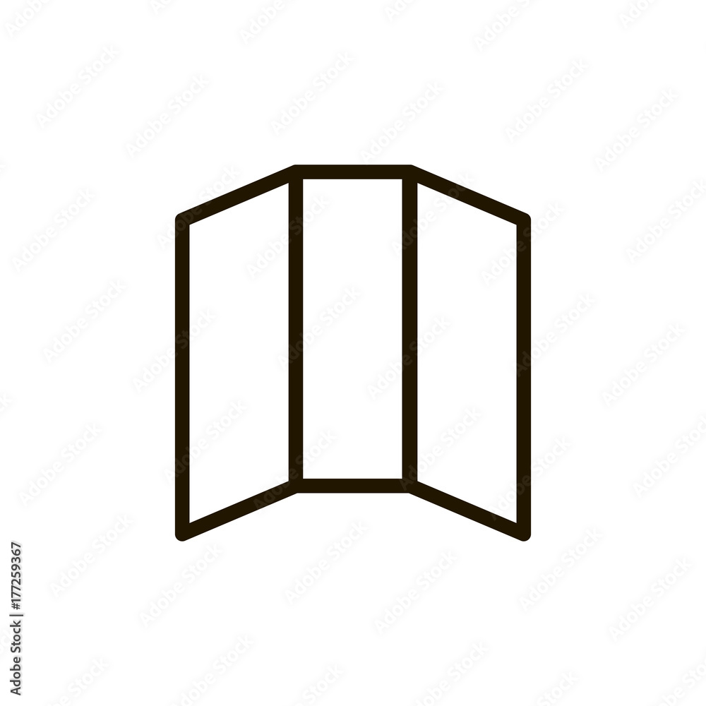 Flat line icon Flat line icon