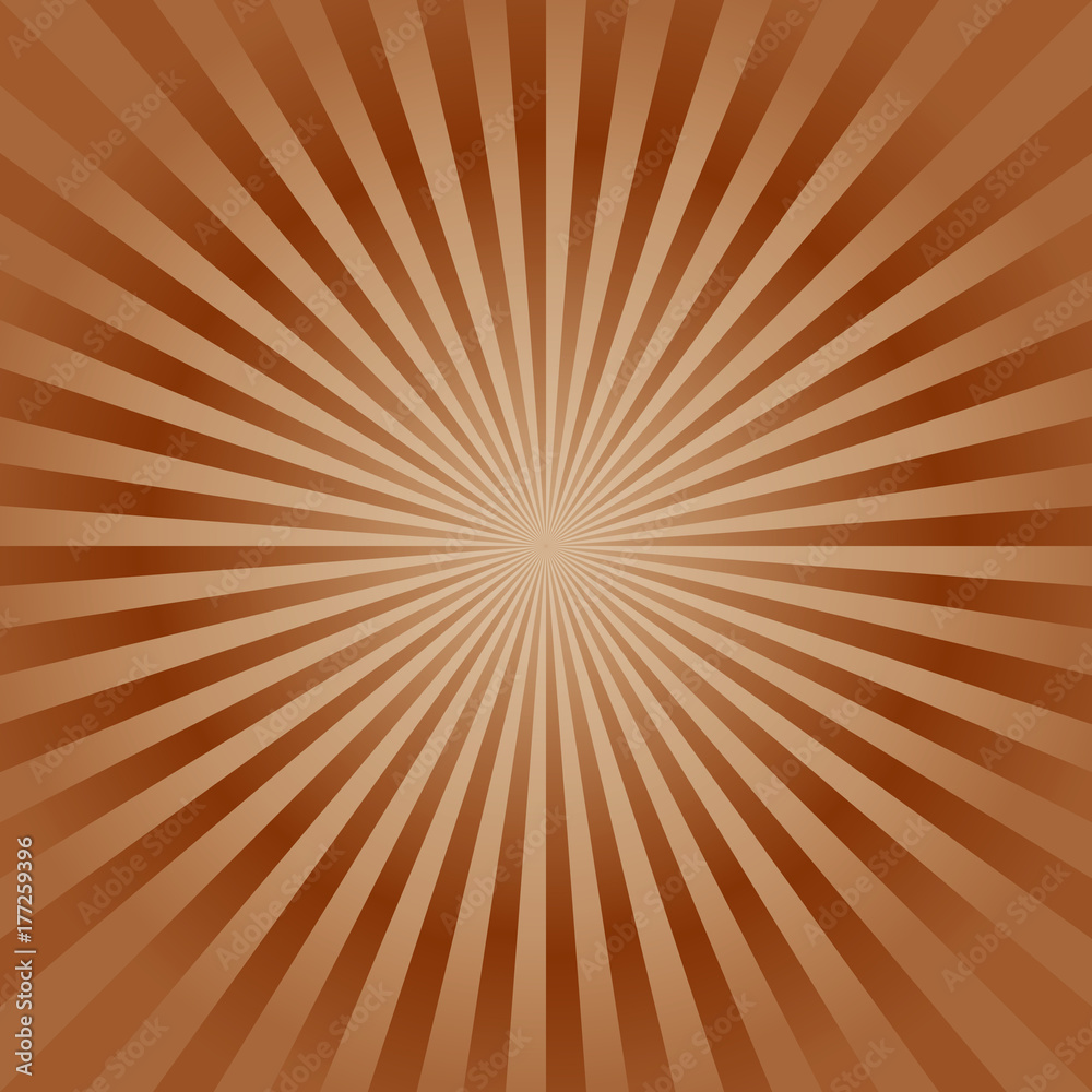 Abstract soft Brown rays background. Vector Abstract soft Brown rays background. Vector