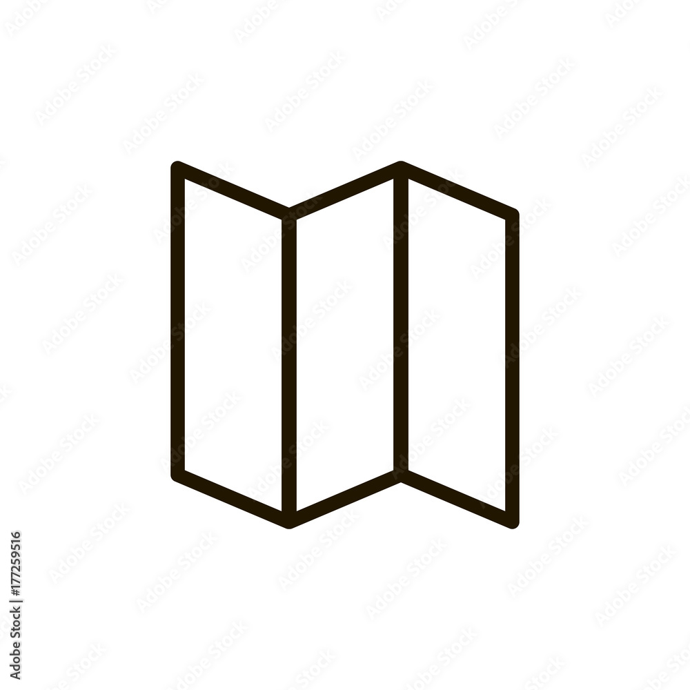 Flat line icon Flat line icon