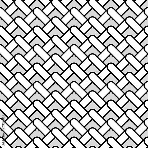Black and white Seamless geometric pattern. Flat design. Textile rapport.