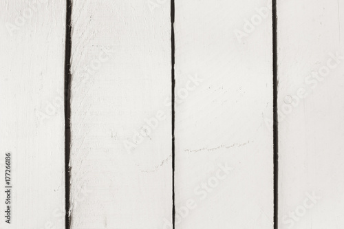 White Wood Planks Background