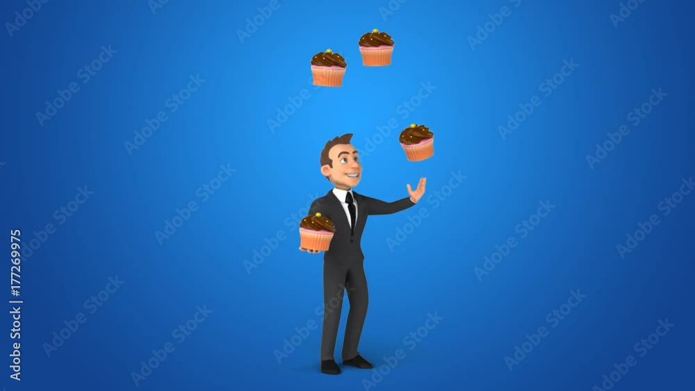 Fun businessman - 3D Animation Fun businessman - 3D Animation