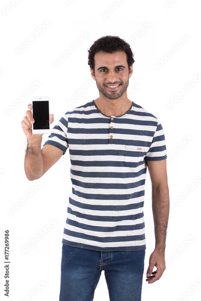 showing phone showing phone