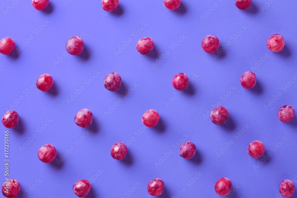 Fotografie Colorful pattern of grapes