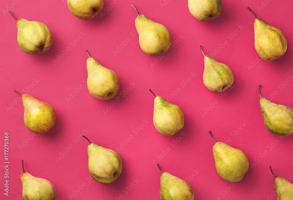 Colorful pattern of pears