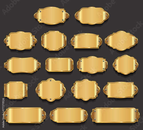 Retro vintage frames collection vector illustration 