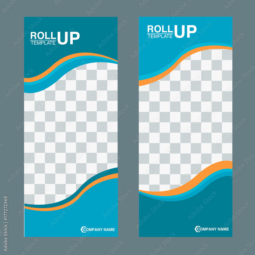 Roll up banner stand design