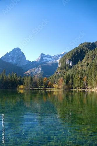 reflection of Grosser Priel mountain