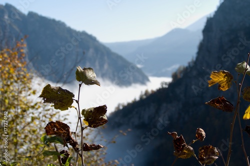 autumn hike to grosser priel mountain photo