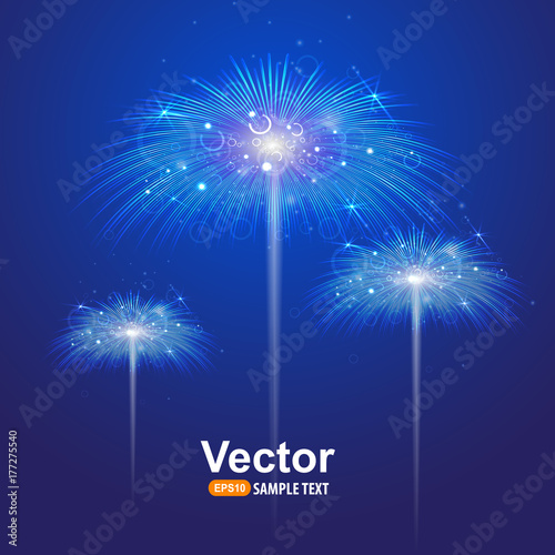 Vector salute firework