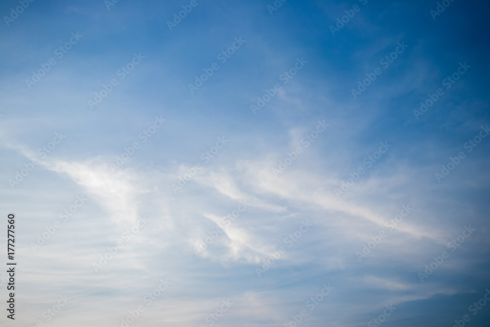 White cloud with blue sky background, have the copy space